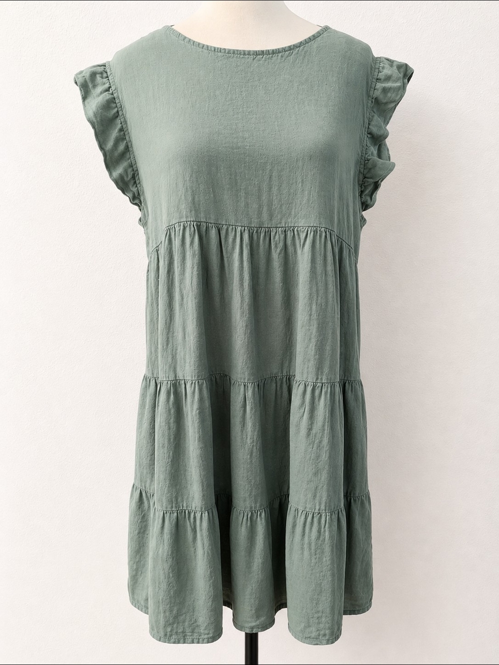 Vanessa Zani 100% Linen Shift Dress Made In Italy - Picture 2 of 6
